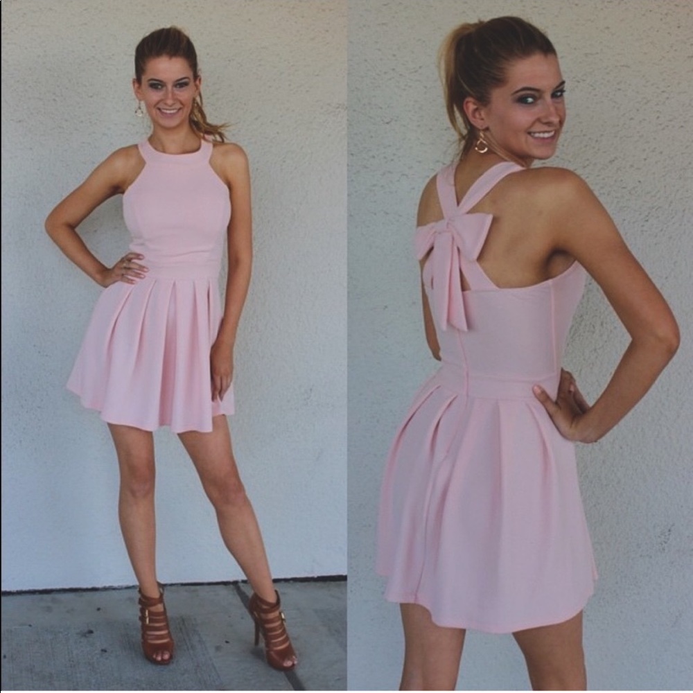 White bow back dress - Picture 3 of 3